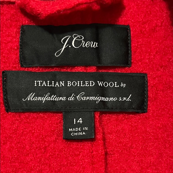 J. Crew Vibrant Red Wool Coat - Picture 8 of 10